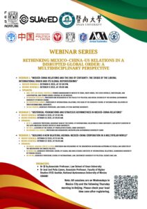 Lee más sobre el artículo Webinar series: Rethinking Mexico–China–US relations in a disrupted global order: A Multidisciplinary Perspective