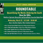 Roundtable: Quantifying the World, Ordering the South (#ISA2026)