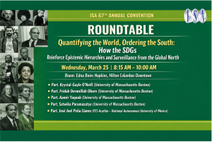 Lee más sobre el artículo Roundtable: Quantifying the World, Ordering the South (#ISA2026)